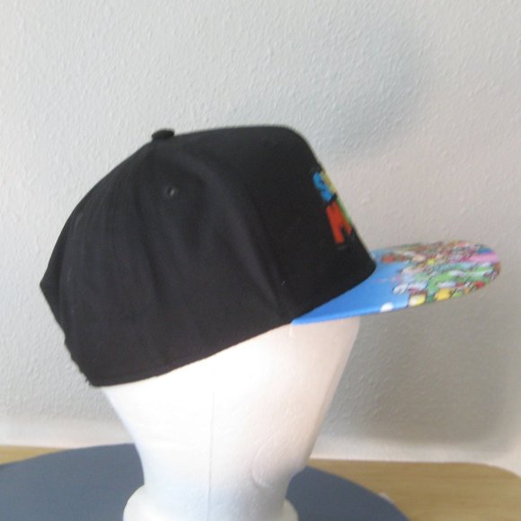 Nintendo Super Mario Embroidered Character Group Adjustable Snapback Cap Hat - Picture 3 of 12